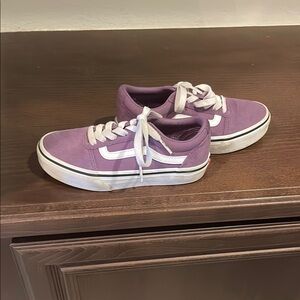 Vans Kids Shoes in Purple and White